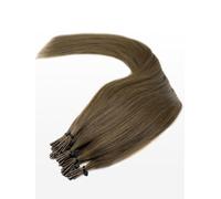 20 Microring I-Tip Extensions - professional Quality - 22" - 10 light brown ash