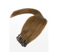 20 Microring I-Tip Extensions - professional Quality - 22" - 12 light golden brown