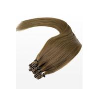 20 Microring I-Tip Extensions - professional Quality - 22" - 17 medium brown