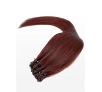 20 Microring I-Tip Extensions - professional Quality - 22" - 35 deep red