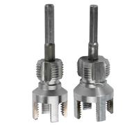 20 Millimeters 25 Mm Ppr Pipe Threading Tool - Dual Internal/External Thread Die for Water Pipes Metal Construction Compatible with 1/2 Inch 3/4 Inch PVC Plus Plastic Pipes(2pcs)