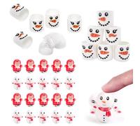 20 Mini Santa Tumbler FidgetsToys&12p Mini Slinky Rainbow Smiley Face Springs FidgetsToys for Kids Party Bags Stocking Fillers,Lucky Dip Prizes,Classroom Prizes for Kids Pinata Party Favour