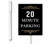 20 Minute Parking Yard Sign with Stake 7 x 8.8 inch Aluminum Sign,Easy to Install,Warning Signs Outdoor Use