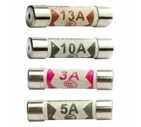 20 Mixed Ceramic Domestic Mains Fuse Set for Plugs - 3A, 5A, 10A, 13A UK Electrical