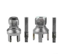 20 mm and 25 mm PPR Pipe Threading Die - Internal & External Thread for Water Pipes, 1-Piece Metal Threader Tool Compatible with 1/2 inch and 3/4 inch PVC and PPR Pipes(2pcs)