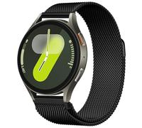 20 mm Metal Watch Strap Compatible with Samsung Galaxy Watch 7/6/5/4/FE 40 mm 44 mm, 5 Pro 45 mm, Galaxy 6/4 Classic Bracelets Stainless Steel Mesh Loop Magnetic Bracelets for Vivoactive 6/5/3, One