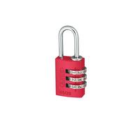 (20 mm, Red) Abus Mechanical 145 Series Aluminium Combination Padlock