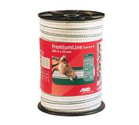 20 mm X 200 m Premium Line Horse Riding Fencing Tape - White