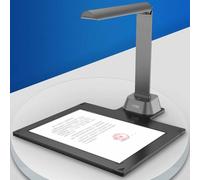 20 MP Portable Document Scanner, 90° Adjustable Automatic Focus Book Camera with LED Light, Real-time Projection, OCR Text Recognition, Certificate Synthesis