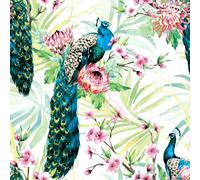 20 Napkins Animal Motifs Peacock on Tropical Flowers Table Decoration Paper Napkins with Motif Also for Decoupage and Decoupage 33 x 33 cm