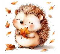 20 Napkins Autumn Playful Autumn Animals Table Decoration Paper Napkins Nostalgia Autumn with Animals Hedgehog Fox Mouse Raccoon Also for Decoupage and Decoupage Decoupage 33 x 33 cm