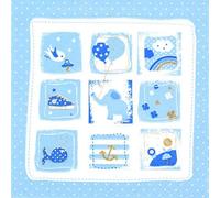 20 Napkins Baby Moments Blue as Table Decoration for Birth and Christening 33 x 33 cm