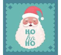 20 Napkins Christmas Santa Claus Says Ho Ho as Table Decoration Paper Napkins Christmas with Motif Also for Decoupage and Decoupage 33 x 33 cm