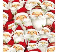 20 Napkins Christmas Stack of Funny Santa Claus as Table Decoration Paper Napkins with Motif Also for Decoupage and Decoupage 33 x 33 cm