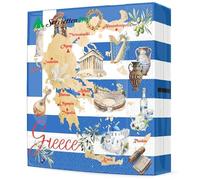 20 Napkins Cities & Countries Beautiful Pages of Greece as Table Decoration Paper Napkins with Greece Motif for Summer, Greek Theme Party Also for Decoupage Technique 33 x 33 cm