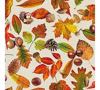 20 Napkins Collection Autumn Leaves | Natural | Autumn | Table Decoration 33 x 33 cm