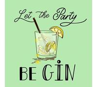 20 Napkins Drinks Party with Gin as Table Decoration Paper Napkins with Motif Also for Decoupage and Decoupage 33 x 33 cm