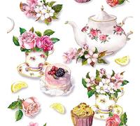 20 Napkins Food & Drink Elegant Table Decoration Paper Napkins with Motif Also for Decoupage and Decoupage 33 x 33 cm