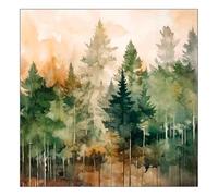 20 Napkins Forest Watercolour Table Decoration Paper Napkins with Motif Also for Decoupage and Decoupage 33 x 33 cm