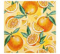 20 Napkins Fresh Orange Stems | Table Decoration | Decoupage | Napkin Technology 33 x 33 cm