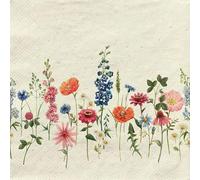 20 Napkins from Sustainable Production with Flower Motif, Flower Meadow Napkins, Flowers, Spring, Summer, Autumn, Decoupage, Table Decoration, Decoupage, Decoupage, Decoupage, Decoup