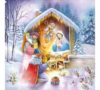 20 Napkins Holy Night in Winter Christ's Birth Christmas Table Decoration 33 x 33 cm