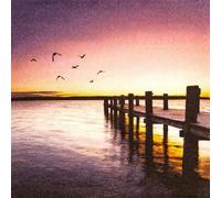 20 Napkins Maritime Sea at Sunrise Table Decoration Paper Napkins with Motif Also for Decoupage and Decoupage 33 x 33 cm