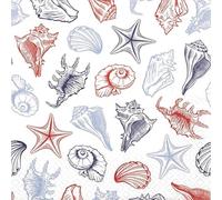 20 Napkins Maritime Shells in All Shapes as Table Decoration Paper Napkins with Motif Also for Decoupage and Decoupage 33 x 33 cm