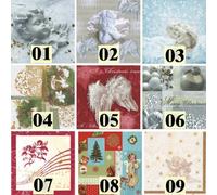 20 Napkins Motif Selection Possible Christmas Peaceful Angel - Peaceful Angel