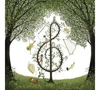 20 Napkins Music Clef in the Forest as Table Decoration Paper Napkins with Motif Also for Decoupage and Decoupage 33 x 33 cm