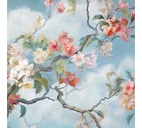 20 Napkins Natural Celestial Flowers Table Decoration Paper Napkins with Motif Also for Decoupage and Decoupage 33 x 33 cm