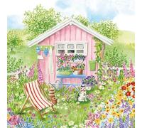 20 Napkins Nature Holiday House with Garden Table Decoration Paper Napkins with Motif Also for Decoupage and Decoupage 33 x 33 cm