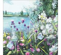 20 Napkins One Day at the Lake | Nature | Holiday | Table Decoration 33 x 33 cm