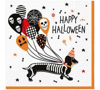 20 Napkins Other Halloween Dachshunds as Table Decoration Paper Napkins with Motif Also for Decoupage and Decoupage 33 x 33 cm