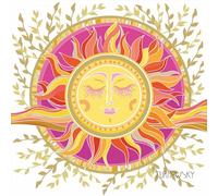 20 Napkins Pattern Mystical Sun Symbol Table Decoration Paper Napkins with Motif Also for Decoupage and Decoupage 33 x 33 cm