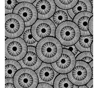 20 Napkins Pattern Rosettes Black Silver Table Decoration Paper Napkins with Motif Also for Decoupage and Decoupage 33 x 33 cm