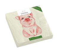 20 Napkins Pink Pig | Table Decoration | Decoupage | Napkin Technology 33 x 33 cm
