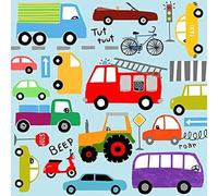 20 Napkins Rush Times, Cars Paper Napkins, Vehicles, Fire Brigade, Tractor, Road Traffic, Table Decoration, Decoupage, 33 x 33 cm