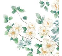 20 Napkins Spring Delicate Apple Blossom Table Decoration Paper Napkins with Motif Also for Decoupage and Decoupage 33 x 33 cm