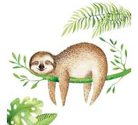 20 napkins, sweet sloth from the jungle as an animal motif, 33 x 33 cm
