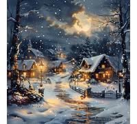 20 Napkins Winter Fabulous Winter Village Table Decoration Paper Napkins with Motif for Winter with Gnome Gnome Tomte. Also for Decoupage and Decoupage 33 x 33 cm