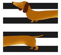 20 Napkins with Sausage Dog Motif, Dog, Animals, Table Decoration, Decoupage, Decoupage, 33 x 33 cm