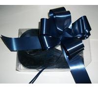 20 NAVY instant pull bows - 50mm wedding car/gift