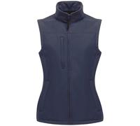 (20, Navy/Navy) Regatta Womens/Ladies Flux Softshell Bodywarmer / Sleeveless Jacket (Water Repellent & Wind Resistant)
