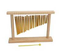 20 Note Chime Basswood Aluminum Alloy Table Top Wind Chime Beautiful Sound Educational Tool for Kids