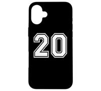 20 Number Twenty Team Sports Graphic Design Matching Varsity Case for iPhone 16 Plus