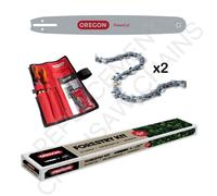 20" OREGON Bar, 2 Chains & Filing Kit for Husqvarna 288 365 372 385 390 395 562