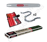 20" OREGON Bar, 2 Chains & Filing Kit for STIHL MS380 MS381 MS390 MS391 MS400C-M