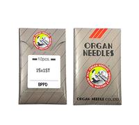20 Organ 15X1ST Titanium (PD) Sharp or Ball Point Flat Shank Home Embroidery Machine Needs with Large Eye ~ Multiple Sizes! (Metric 75/11 (Ball Point))