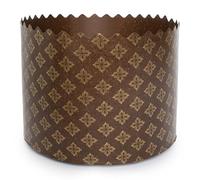 20 oz Kulich Mold Easter Bread Paper Mold Paska |6 pcs| Easter Bread Forms - Panettone Paper Baking Molds Universal Brown Design